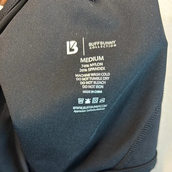 Buffbunny Collection Black Barre Bodysuit With Mesh Detail M - Picture 5 of 9